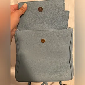 Blue backpack purse thumbnail 5