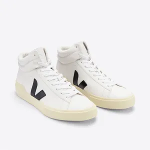 Veja Minotaur High Top Sneakers in Black and White thumbnail 2