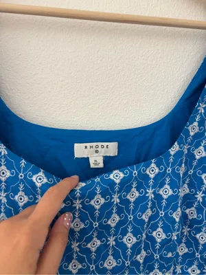 Rhode mini dress in blue thumbnail 3