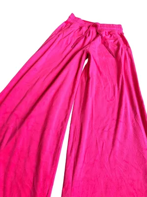 Offline by Aerie Pink Wide Leg Sweat Pants Velvet Stretch Velour Size XS Women's thumbnail 6