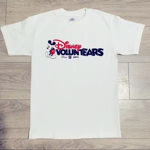 Disney Voluntears Mickey Mouse White T-Shirt‎ Size Medium thumbnail 1