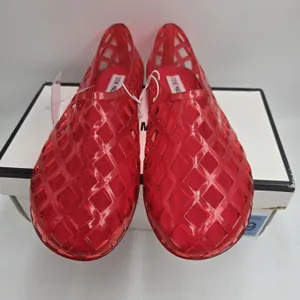 Steve Madden Codi Red Jelly Flats Women’s Size 9 Caged Latice Slip On Shoes NWT thumbnail 7