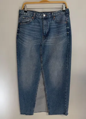 Denim & Co Maxi Pencil Denim Skirt NWOT thumbnail 6