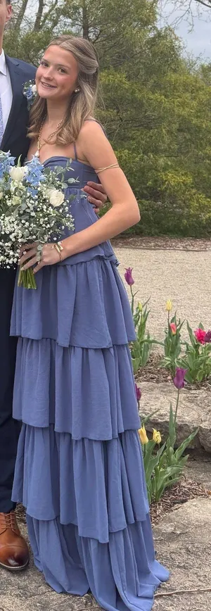 Lucy in the Sky Dress Blue Maxi / Prom thumbnail 1