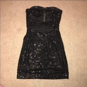 Hailey Logan by Adrianna Papell Black Sequin Dress XS thumbnail 3