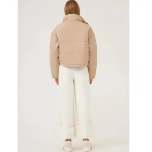 THE FIFTH LABEL Designer Beige Puffer Jacket Women’s Sz S Coat Trendy Fit thumbnail 2