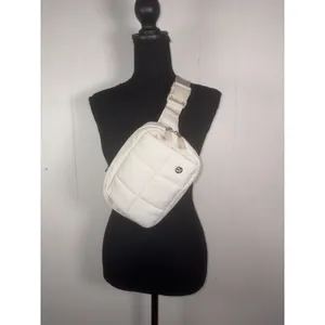 Lululemon Quilted Grid Belt Bag Hand Warmer 1.5L White Opal thumbnail 3