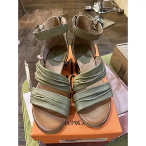 Miz Mooz - Leather Heeled Sandals - Cassie - Sage Green - Size 38 US 7 thumbnail 2