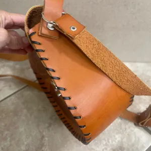Hand tooled Leather‎ Crossbody Bag Floral Shoulder Bag Western Purse mexican thumbnail 5