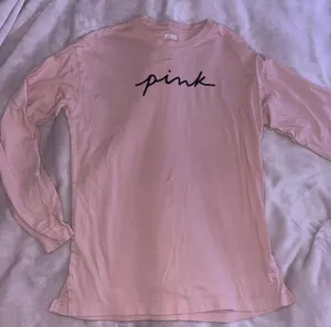 PINK Victoria’s Secret Long Sleeve Pink Shirt And Honey Shirt thumbnail 1