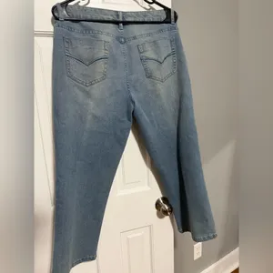 Boston Proper Beaded, Jeweled & Sequin Design Cropped Jeans Size 12. thumbnail 4