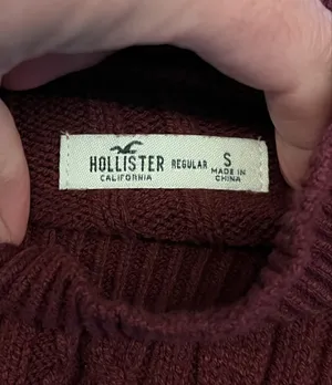 Hollister Sweater Dress Womens Small Red Cable Knit Mock Neck Bodycon Short thumbnail 8