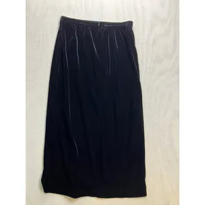 R&K Evenings Velvet Maxi Skirt Womens 12 Black Excellent High‎ Slit Vintage 90s thumbnail 7