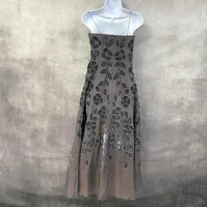 Akira Whimsigoth Evening Gown Size XSmall Fairycore Coquette Burnout Mesh Dainty thumbnail 3
