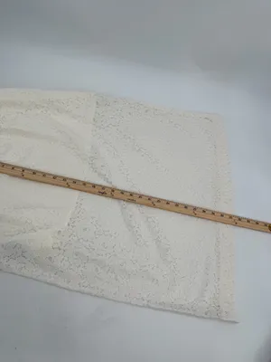 Old Navy Skirt Women’s L Cream High Waisted Lace Midi Pull On Summer Casual NWT thumbnail 8