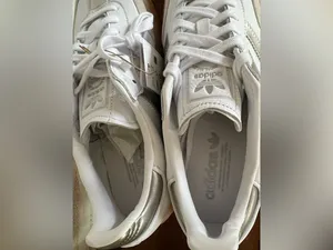 Adidas Samba Sneakers - White & Silver Women’s size 10. NWT thumbnail 8