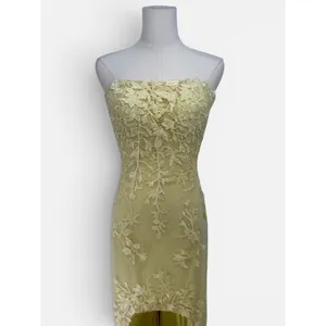 Sherri Hill 53849 Embroidered Lace High-Low Gown Size 4 NWT Yellow $598‎ thumbnail 5
