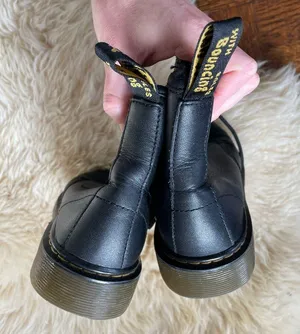 Doc Dr Martens Air Wair Black 1460 W Nappa Leather Lace-Up Boots EU 36 thumbnail 3