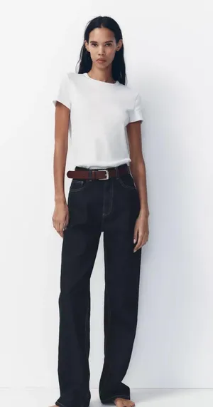 Full Length High Rise Wide Leg Jeans thumbnail 4