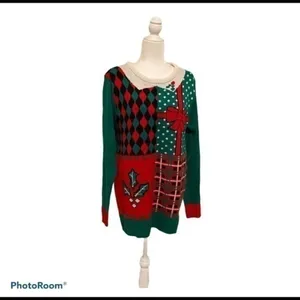 Christmas Ugly pullover sweater Size L Size L thumbnail 2