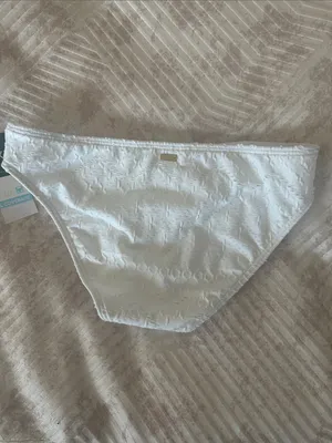 Roxy Girls White Textured Bikini Bottoms thumbnail 4