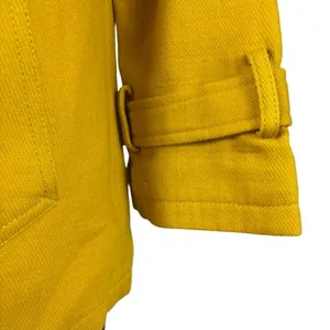 Loft Cropped Swing‎ Peacoat Double Breasted Bright Yellow Twee Fair Size XS thumbnail 3
