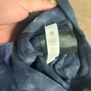 lululemon tie dye crop high waisted workout leggings thumbnail 5
