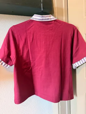 J.Crew Burgundy Polo Layered Tee  thumbnail 6