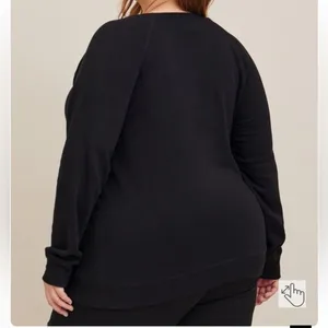 Torrid Harry Potter Deathly Hollows Sequin Graphic Raglan Sweatshirt Black 2X thumbnail 2