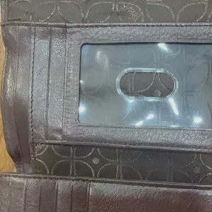 VTG Fossil Brown Buckle Leather Wallet with Stitching thumbnail 3