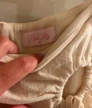 Pink Lily Linen Wrap Skirt thumbnail 6
