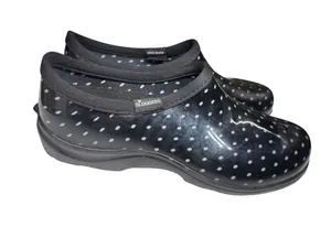 Sloggers Black and White Polka Dot Rain Clogs 10 outdoors gardening thumbnail 1