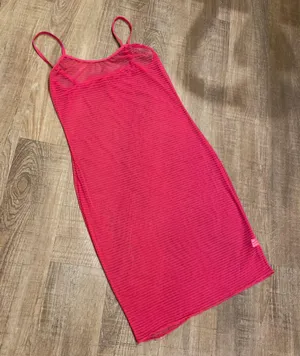 Mesh Sheer Dress Pink thumbnail 1