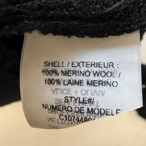 Alice + Olivia‎ Black Sequin Embellished Merino Wool Knit Sweater Party Small thumbnail 10