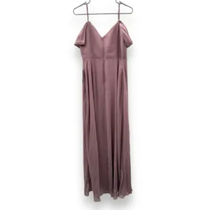 Birdy Grey Devin Convertible Chiffon Maxi Bridesmaid Dress‎ Dark Mauve Sz M NEW thumbnail 7