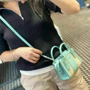 COACH CT756 Andrea Mini Carryall In Signature Jacquard thumbnail 6
