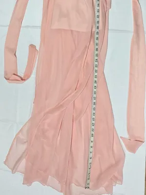 Lucy in the Sky Chiffon Slit Maxi Dress in Rose Blush- NEW Without Tag - Size S. thumbnail 9