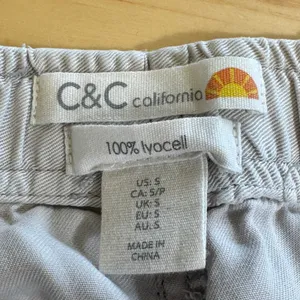 C&C California Women's Lyocell Cargo Jogger Pants Gray Small Utility Relaxed Fit thumbnail 6