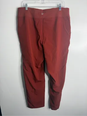 NEW‎ Lands End Women's Active Pull On Pants Straight Leg Terracotta Large Casual thumbnail 2