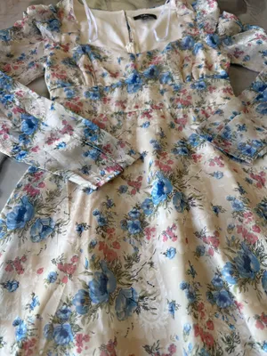 Lulus Floral Long-Sleeve Dress, Size XS, New thumbnail 1