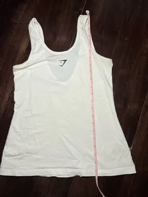 Gymshark Workout White Top Size Small thumbnail 4
