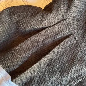 Ann Taylor Loft Black Two Button Blazer Peplum Textured Jacket Size 8 Work. thumbnail 3