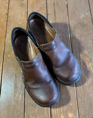 Ariat Santa Cruz Brown Mocha Leather Slip On ATS Clogs 93927 thumbnail 1