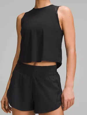 Lululemon Sculpt Cropped Tank - New Ith Tags - Black Size 12 thumbnail 1