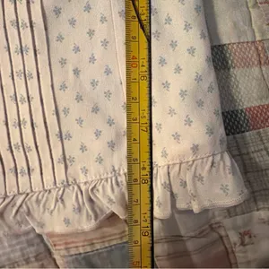 Brandy Melville White and Blue Button-Up Blouse thumbnail 5