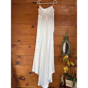 Lulus Moment in the Spotlight Champagne Satin Cowl Neck Maxi Dress Bridesmaid M thumbnail 6