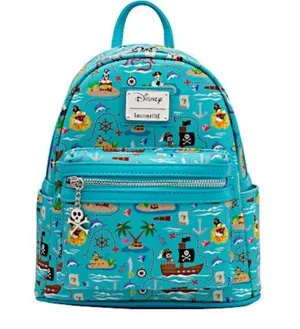 NWT Disney Loungefly Limited Edition Pirate Mickey & Friends Mini Backpack thumbnail 1