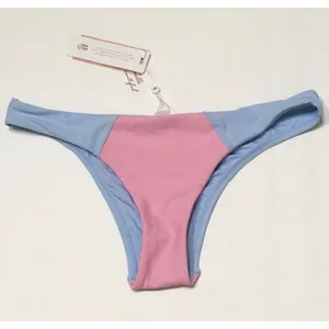 New. PILYQ pink and blue color block teeny bottoms. Small thumbnail 6