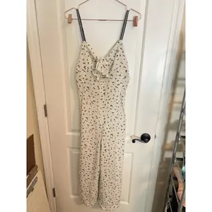 Free People Coming Home Romper Ivory Combo Size Large‎ Jumpsuit thumbnail 3