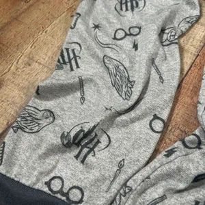 Harry Potter Wizarding World Gray Pajama Set Long Sleeve Joggers Large HP Print thumbnail 6